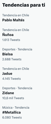 nicolasignacio's tweet photo. Veo mis tendencias en Twitter y de verdad no sé en que año estamos. https://t.co/rQZh3gyJOR