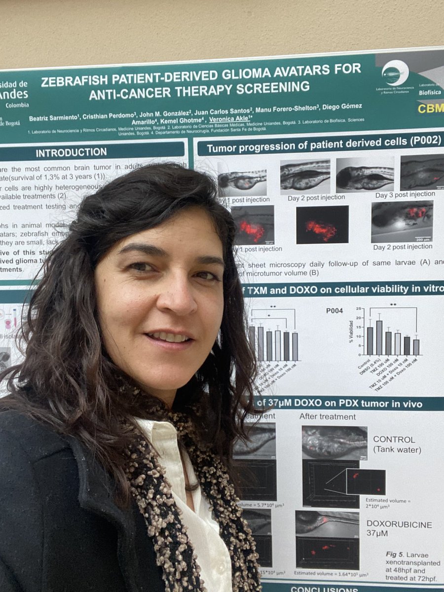Great symposium #iPSZurich. We presented our work studying Patient-derived brain tumor cells transplanted into zebrafish <a href="/MediUniandes/">Facultad de Medicina - Universidad de los Andes</a>