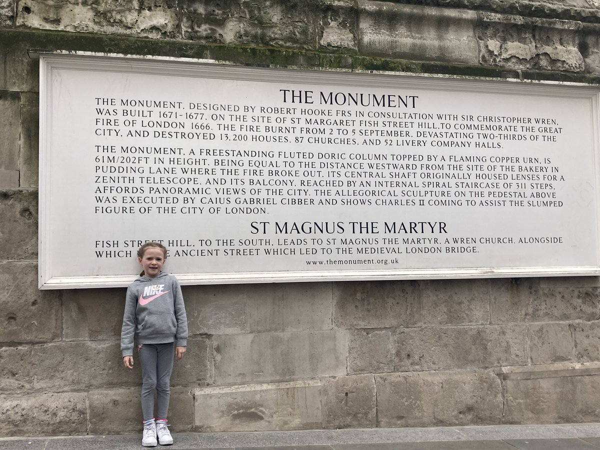 PenningtonJ1978's tweet image. Year 2 curriculum at @rothwellstmarys  left an impression this term - a day in London spent seeing the sights! 
🔥 🔥 🚒 👨‍🍳 🔥 🔥 

#PuddingLane #GreatFire #Monument

@KPen_MFL