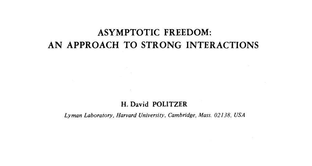 Bahram Shakerin on Twitter "The birth of asymptotic freedom by Prof