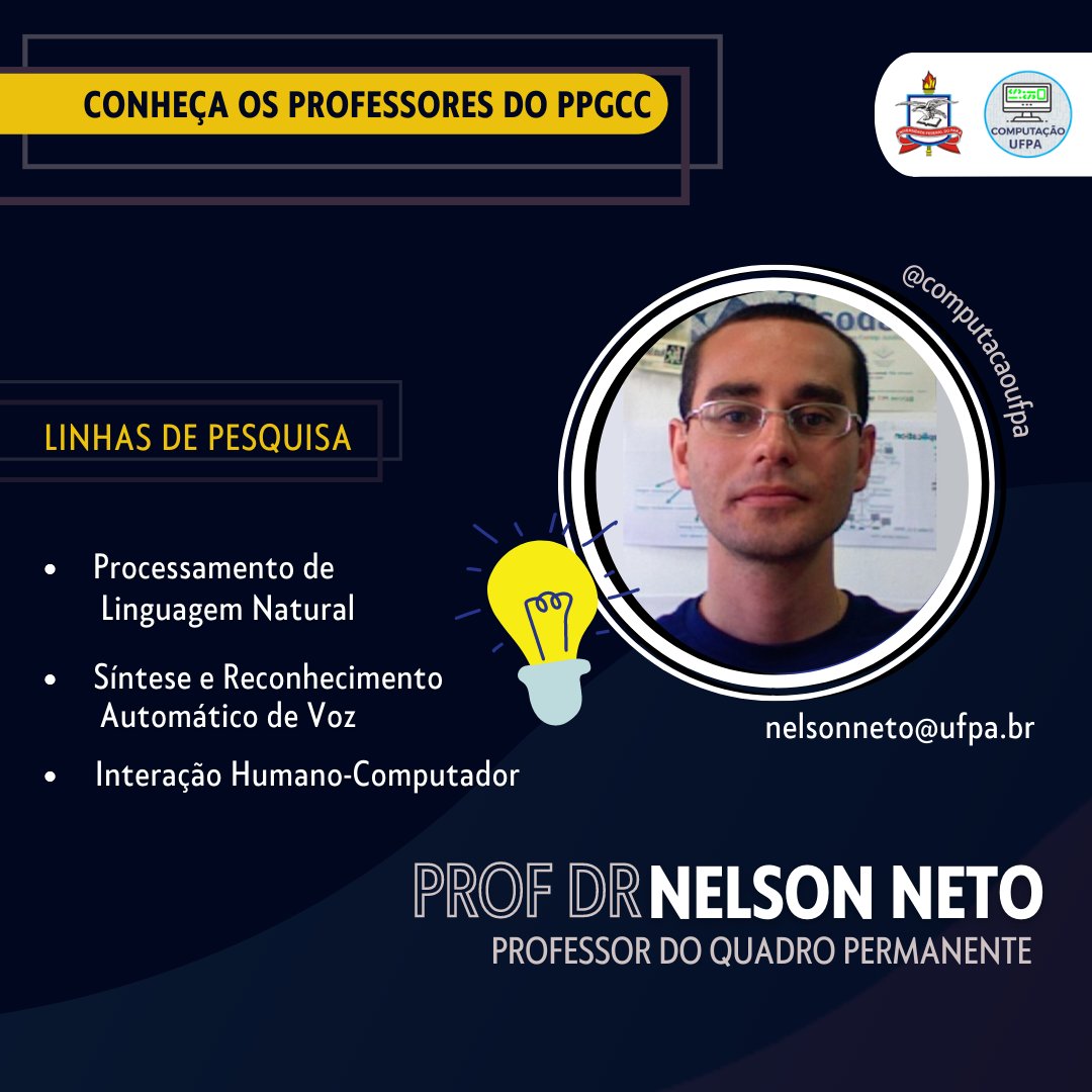 computacaoufpa's tweet photo. Conheça os Docentes do Quadro Permanente do PPGCC.
#ufpa #icen #ppgcc #computacao https://t.co/awlyzCMd1w