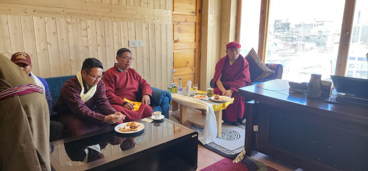 P_Stanzin's tweet photo. His Eminence Dukpa @thuksey Rinpoche lay was invited as a Chief Guest on Ambedkar Jayanti at BJP head office, Leh. 🙏 https://t.co/k44CaPo8hh