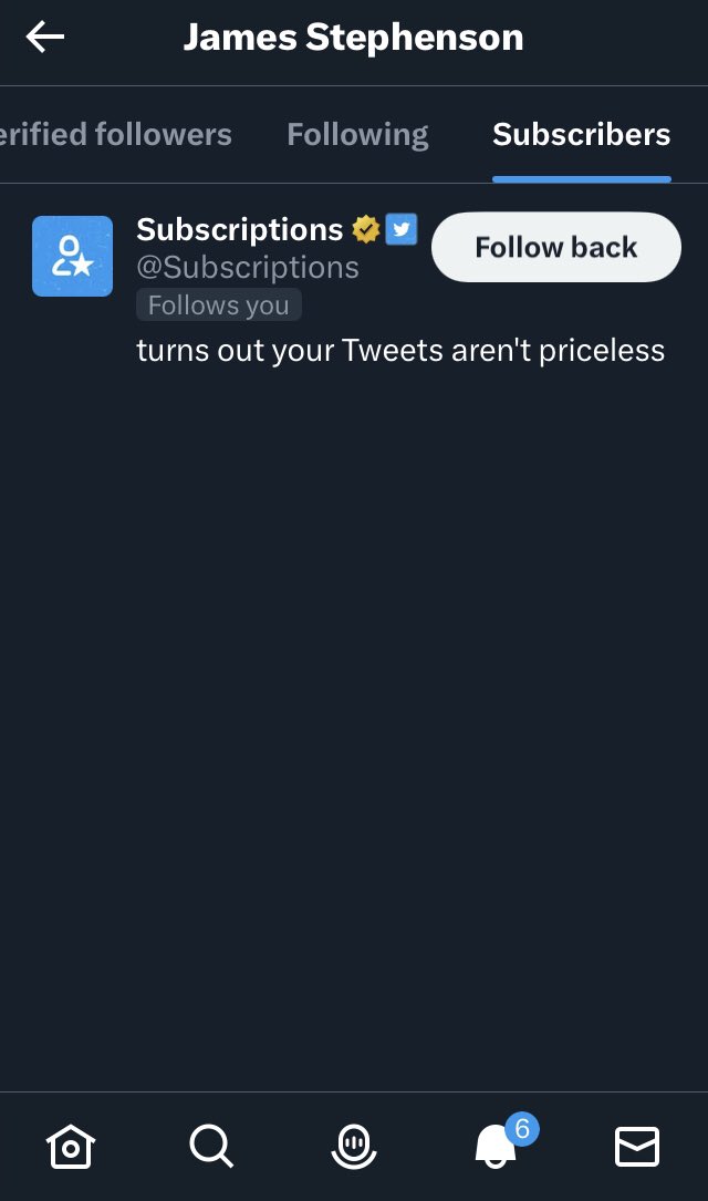 ICannot_Enough's tweet image. OK, thanks, Elon!

I applied for Subscriptions yesterday.

I must be approved already, because I now have 1 subscriber ( @Subscriptions ). 🤠