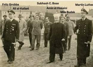 Matthew73610025's tweet image. Coinciding with Yom Hashoah, the Kedem Auction House in Jerusalem has published three out of six photographs in which the wartime Palestinian Mufti of Jerusalem inspects a Nazi labour camp together with foreign pro-Nazi leaders and Nazi government officials. #ThreadTracklist