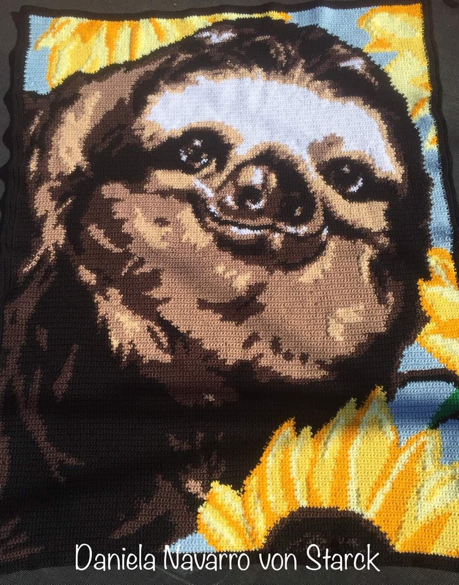 geekygraphghans's tweet image. It&apos;s #Friyay and he knows it :)
Sloth #graphghanpattern by #geekygraphghans.
Crocheted by Daniela NvS/ LeMi #crochet
geekygraphghans.com/products/sloth…