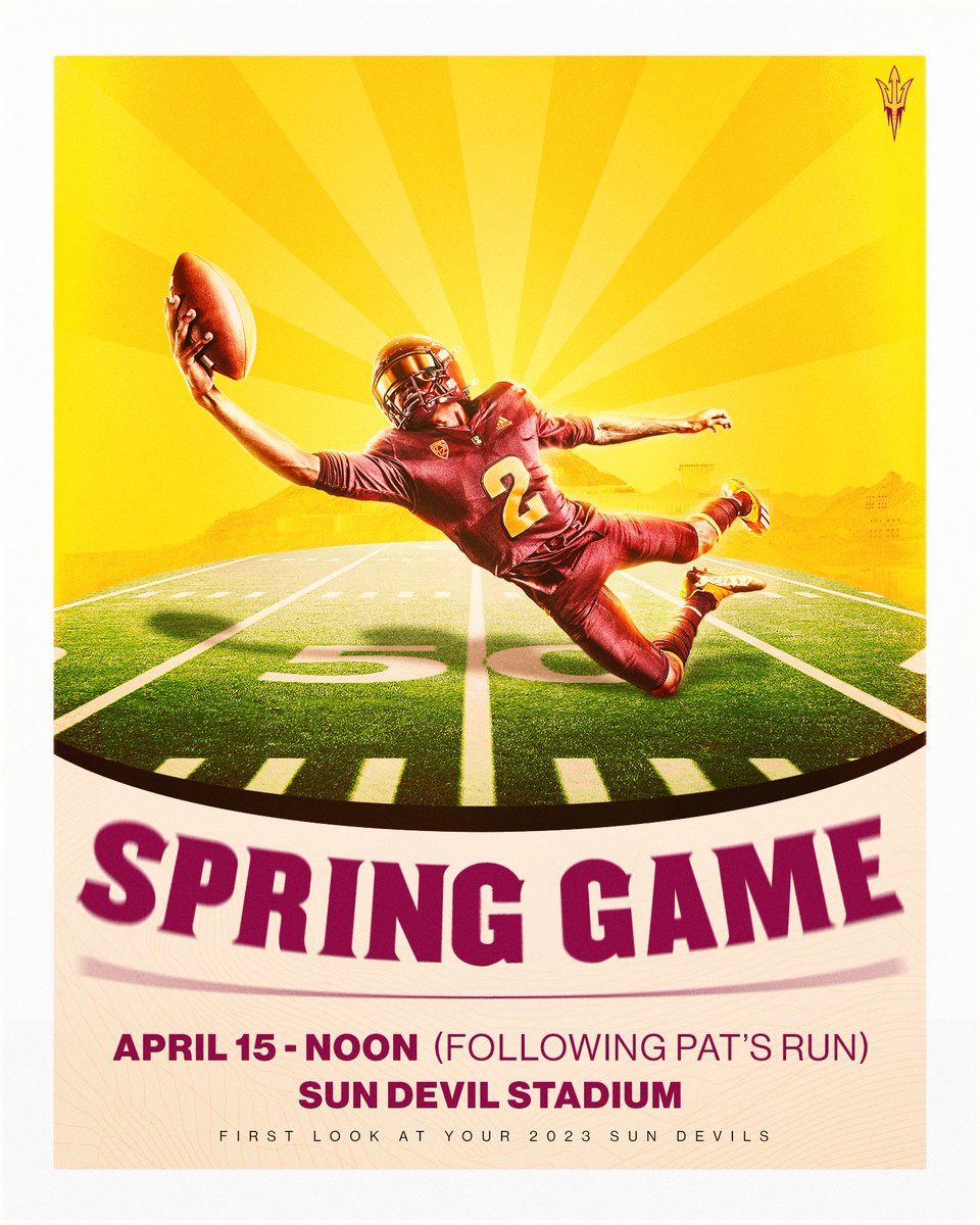 ASUFootball's tweet photo. 24 hours until the Spring Game‼️

Here’s all the info you need to know before arriving for tomorrow's festivities. 🫡 

🔗 https://t.co/fhFGxmI644

#ForksUp /// #O2V https://t.co/nz6qGiH75F
