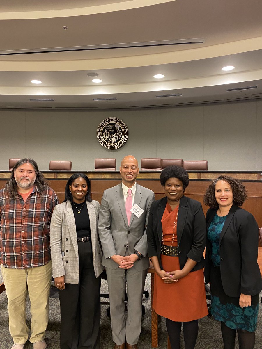 Honored to join Professor Matthew Fletcher from ⁦@UMichLaw⁩ and Siddartha Rothod from ⁦@RMLawyersLLC⁩ at ⁦@ColoLaw⁩ for the #RothgerberConference to discuss the role of states in vindicating civil rights.