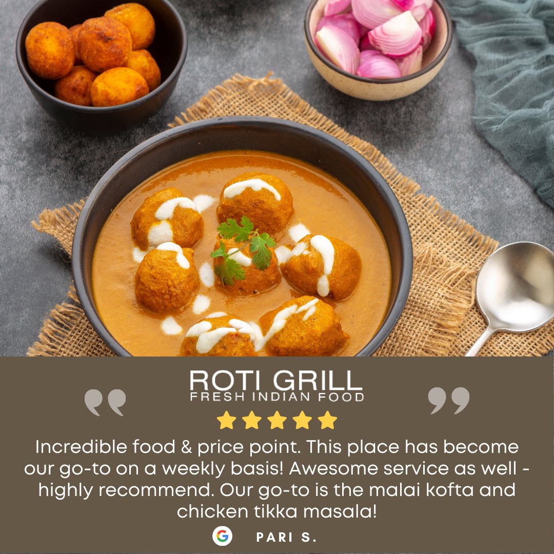 RotiGrill's tweet photo. Thank you for taking the time to share your experience with us, Pari!!! https://t.co/fvGMAIkbw9