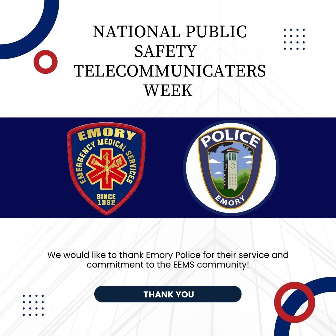 We would like to give a special shoutout to @emorypolice during National Public Safety Telecommunicaters Week! Thanks for everything you all do to keep the Emory community safe and serving as our dispatchers👏