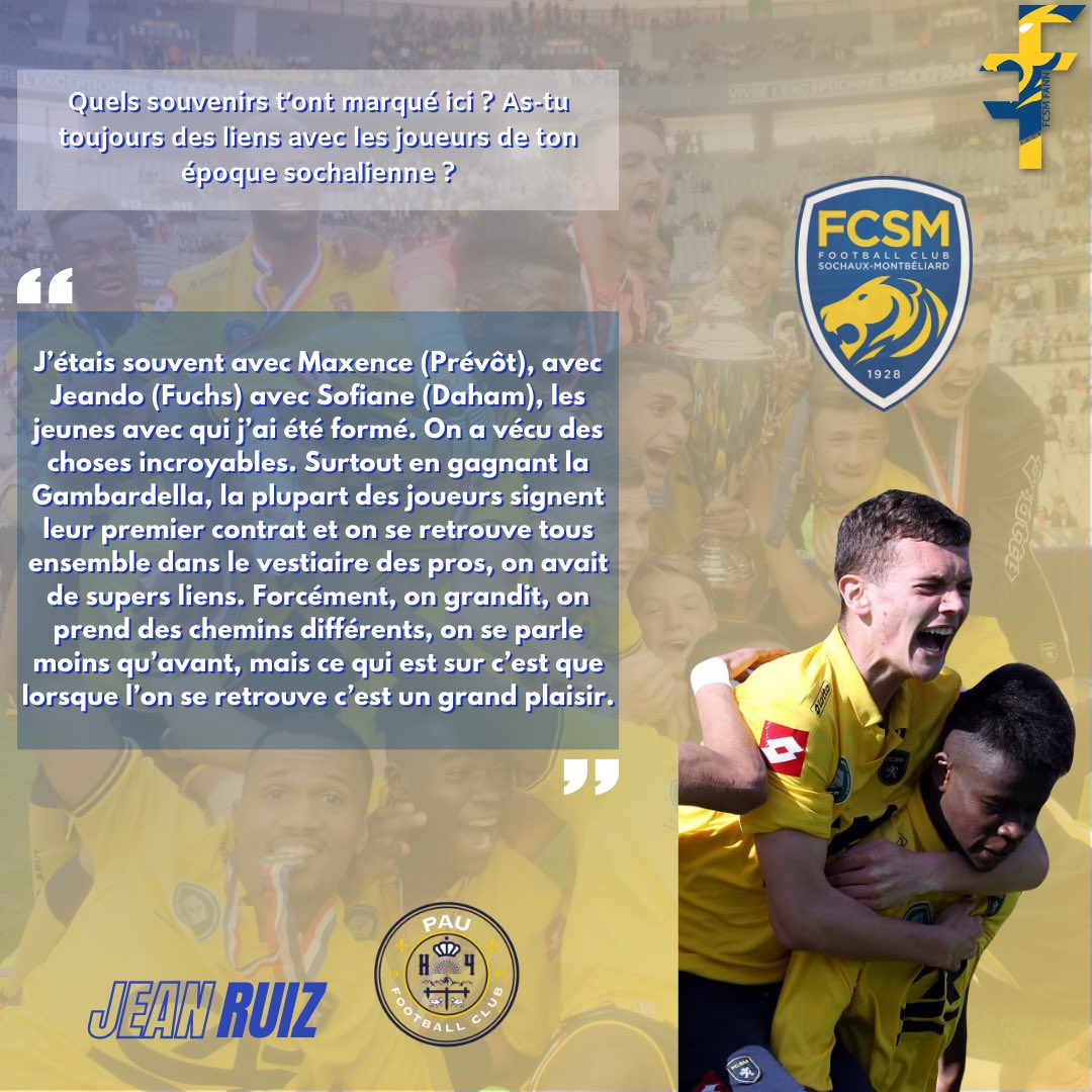 Flow701's tweet image. 🎙️ 𝐈𝐍𝐓𝐄𝐑𝐕𝐈𝐄𝐖 𝐃𝐄 𝐉𝐄𝐀𝐍 𝐑𝐔𝐈𝐙

🦁 Sochalien de 2012 à 2019, et Palois depuis cette saison, il s’apprête à faire son grand retour au stade Bonal !

🤝🏼 Interview réalisée avec @gus_tfn !

instagram.com/p/CrBqHAUocgy/…