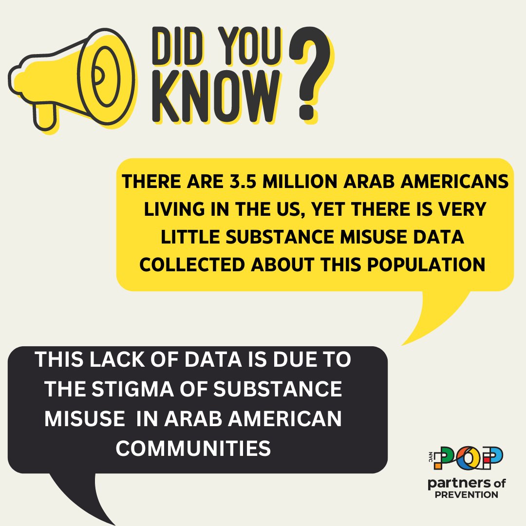 TYSAnetwork's tweet photo. April is Arab Am Heritage Month. Despite 3.5M Arab Americans in the US, little data is collected on their substance misuse. They're an understudied minority group, making data collection difficult for researchers &amp; public health. Learn more at https://t.co/CJpzPy2EhN #NYCPOP https://t.co/cgAd1Mplyd