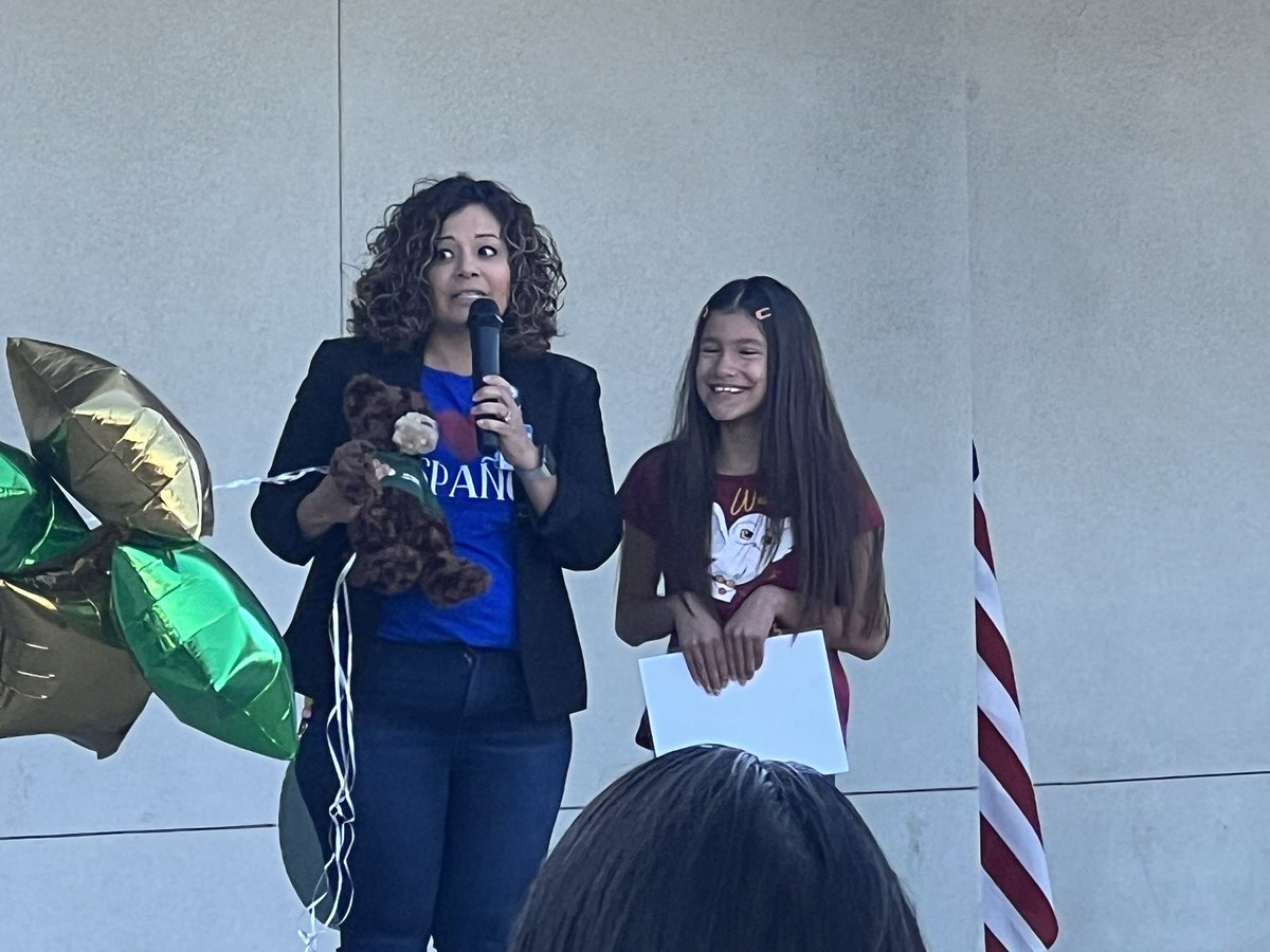 Nothing better than starting off your Friday with LOTS of smiling students &amp; staff. The <a href="/scamathew/">SCA Mathew</a> morning assembly honored students who participated in a state writing contest in Spanish. Melanie received an award and will represent Burton at the state level! Congratulations!!