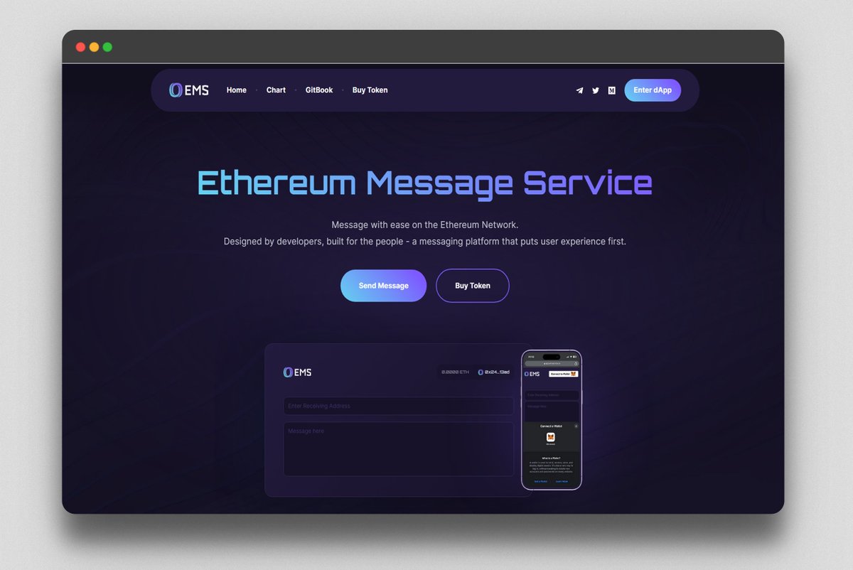 EthMsgService's tweet image. Hello!

We have some exciting news to share with you all! We are thrilled to announce that we have fast-forwarded our roadmap and pushed out the website revamp, which was initially set for stage 3.

Check out the new website @ emservice.gg 👊

#EMS #ERC20 #Ethereum