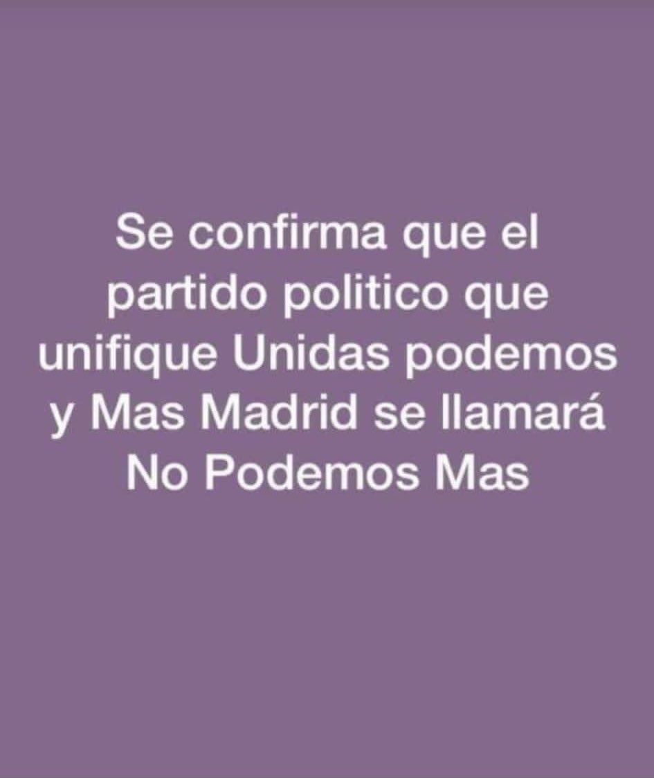 MarieDeVOX's tweet photo. Confirmado! 👇🏼👇🏼 😂 https://t.co/6VQLT7OZw3
