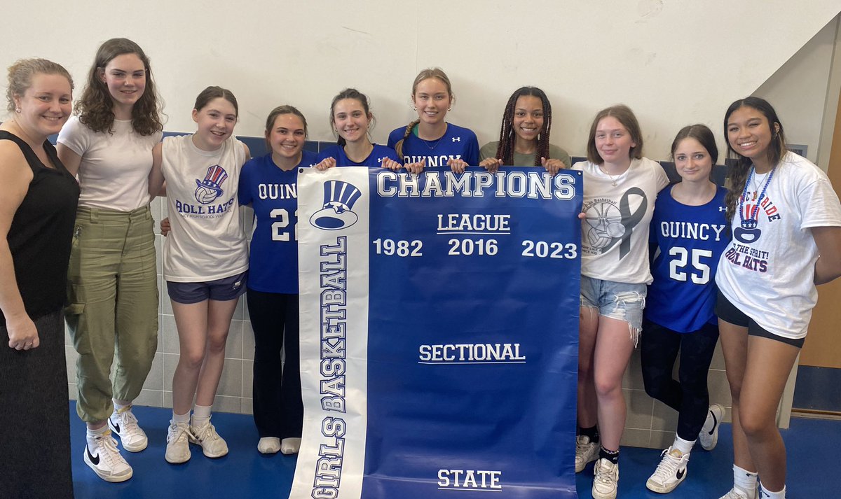 Quincy HS Athletics (@qhsathletics) on Twitter photo At today’s spring rally, we presented Coach Conlon & the Girls Basketball 🏀 team with their updated banner for winning this year’s Patriot League Fisher Division - first time since 2016!!
Congratulations <a href="/BballQhs/">QHS-Girls’ bball</a> !!! At today’s spring rally, we presented Coach Conlon & the Girls Basketball 🏀 team with their updated banner for winning this year’s Patriot League Fisher Division - first time since 2016!!
Congratulations <a href="/BballQhs/">QHS-Girls’ bball</a> !!!