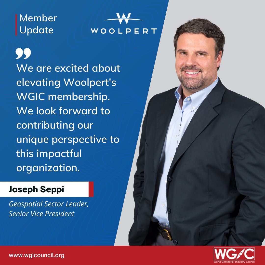 WGICouncil's tweet photo. [Member Update] 

📍@woolpert has elevated its WGIC membership to the Patron level 

With over a century of experience, Woolpert is the premier #architecture, #engineering, #geospatial (#AEG), and strategic consulting firm. 

#WGIC #Woolpert #WGICmember #GeospatialIndustry https://t.co/SaL7ZpwGao