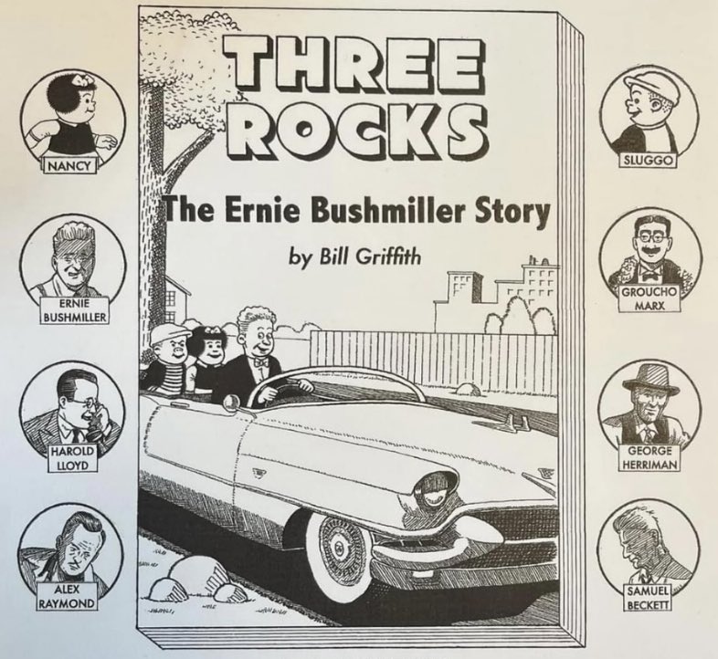 erniebushmiller's tweet photo. A few excerpts are floating around from @billgriffith120 ‘s (IG) upcoming biography of Ernie Bushmiller. Can't wait for the full graphic novel- coming soon!
#erniebushmiller #nancy #nancycomics #biocomic #billgriffith #zippythepinhead #comics #comix #comic #threerocks https://t.co/ZliXZoyacu