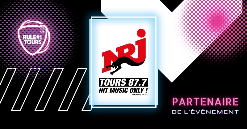 La radio <a href="/NRJTOURS37/">NRJ TOURS</a> nous accompagne pour cette nouvelle édition de la #RuleOne 🔥

Nous sommes ravis de pouvoir compter sur le soutien de cette fameuse radio 📻 ! Restez à l'écoute, vous pourriez avoir la chance d’entendre notre superbe spot 🤩

Nous les remercions infiniment 🙏