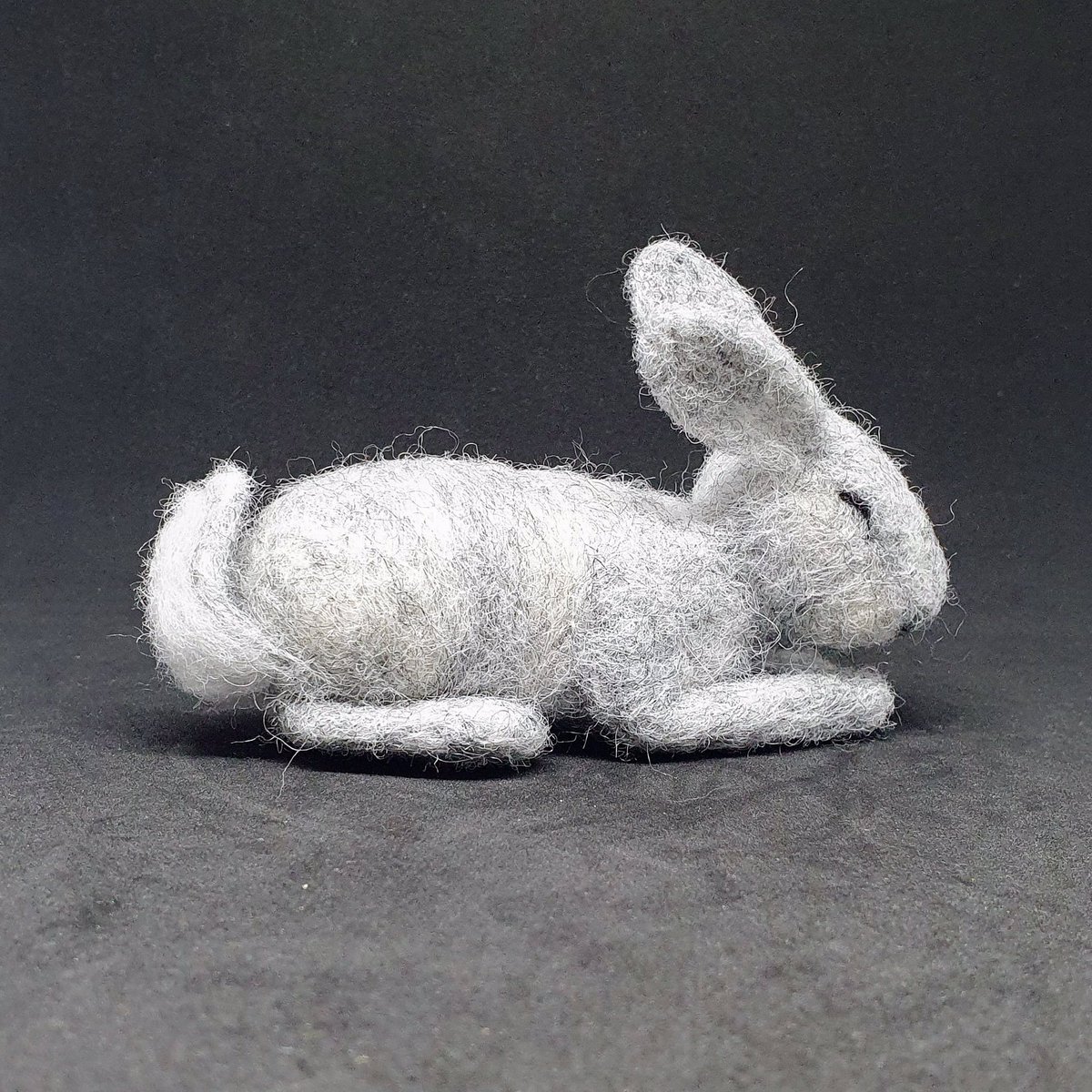 NWFelts's tweet photo. This sleepy grey bunny has now hopped into the online shops! 
￼
If you’d like to have a go at making your own there are kits and a PDF tutorial also available based on this design.

#needlefelt #sleepybunny #handmade #madeindevon #softsculpture #needlefeltedanimal #Etsy https://t.co/6QDNYtim5S