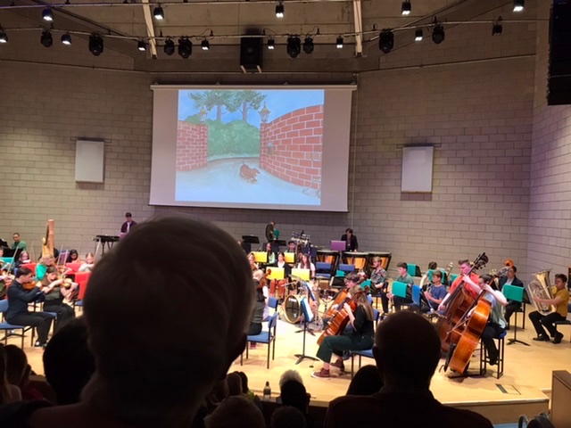 Welshreynolds1's tweet photo. Brilliant afternoon @wiltshiremusic for #WEYO #YouthOrchestra rendition of Hairy Maclary! #talent #entertainedusall https://t.co/I7kzzLApOu