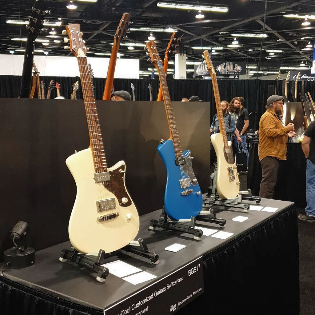 SoultoolGuitars's tweet photo. Soultool at the NAMM Show 2023 
Day twooooooo
#guitar #guitars #customguitars #boutiqueguitars #guitarworldmagazine
#guitarist #guitarplayer #guitarshop
#handcrafted #handmade #instruments
#custom #customwork #tone #strings
#electricguitar #luthier #musi… https://t.co/tdtWzWlnse https://t.co/f0dWdLY5E2