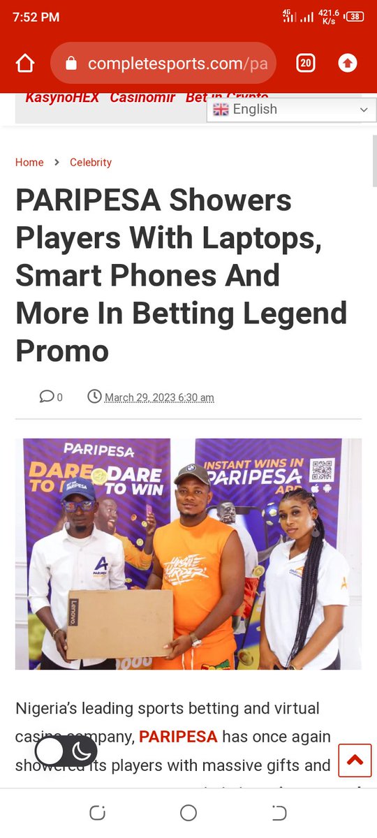 PeevaCutie's tweet photo. The Country Manager, Mr. Damilare Obadimu of PARIPESA Nigeria while speaking to newsmen noted that the National License will further give customers more confidence in the brand and also assure them that PARIPESA BET has come to stay. https://t.co/EBpNz2Rojg