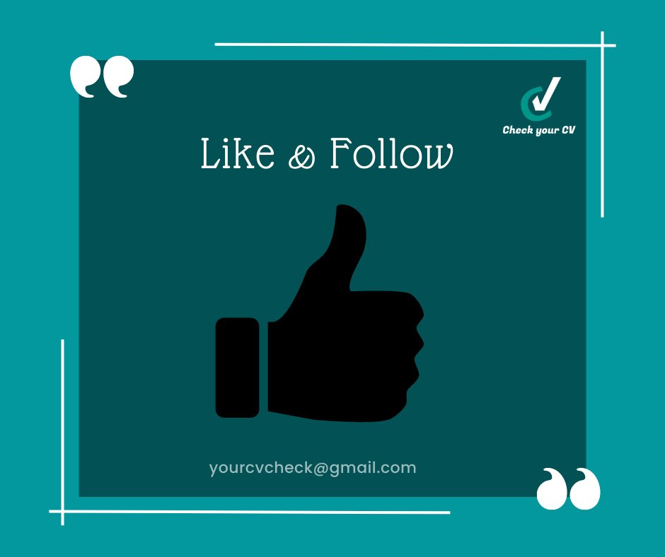 CheckYourCV's tweet photo. https://t.co/sijA32QG5w