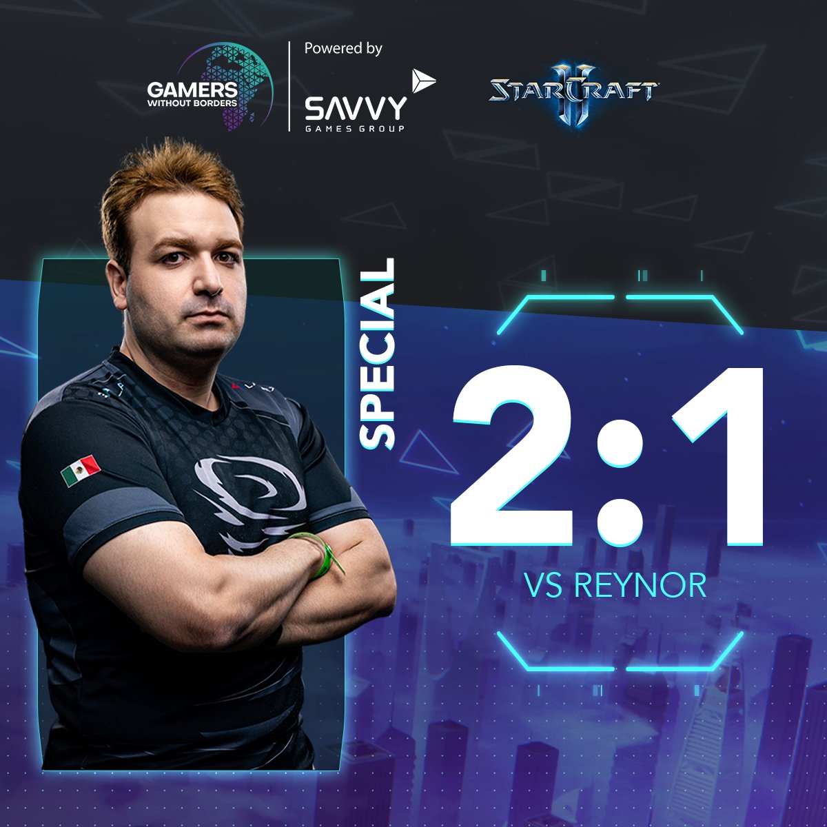 gwbps's tweet photo. Gutted by the Guardian of Guadalajara (there, @Kaelaris) - @SpeCial_SC2 delivers a masterclass in TvZ taking down the 2020/2021 World Champion with a rather decisive 2:1! ๐ https://t.co/F3YG2fUjAj