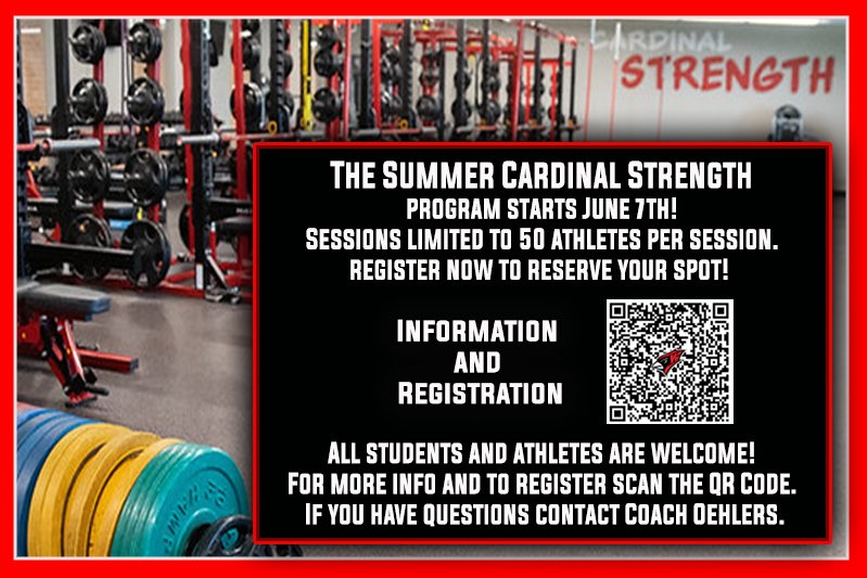 WillmarStrength's tweet photo. Summer Strength and Conditioning registration is open!!! https://t.co/oDg6K6lVpD