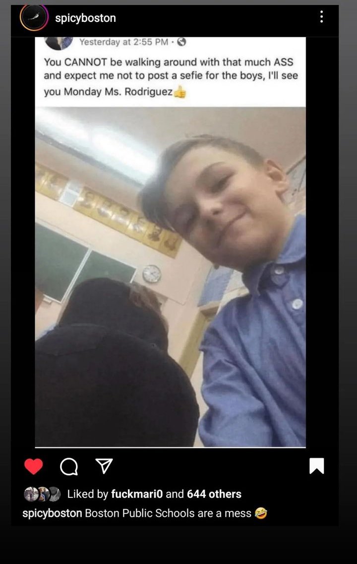 IamtheRhymeRula's tweet photo. This is how it begins. 

#Memes #Boston #schoolhoe https://t.co/UniVzIAHuX