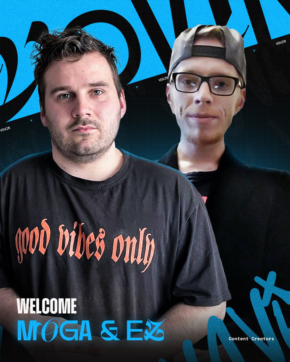 OfficialVovin's tweet photo. ‼️Announcement‼️   

#VovinFam,  Put your hands together for  Our New Content Creator duo.       Welcome to the family!

@Ezbeg1ns | @Mogawty_

https://t.co/Ju6Hxmt6nr
https://t.co/YqgWunBNXM

 #FearTheDragon #VovinNation https://t.co/eMUbCh2Ejj