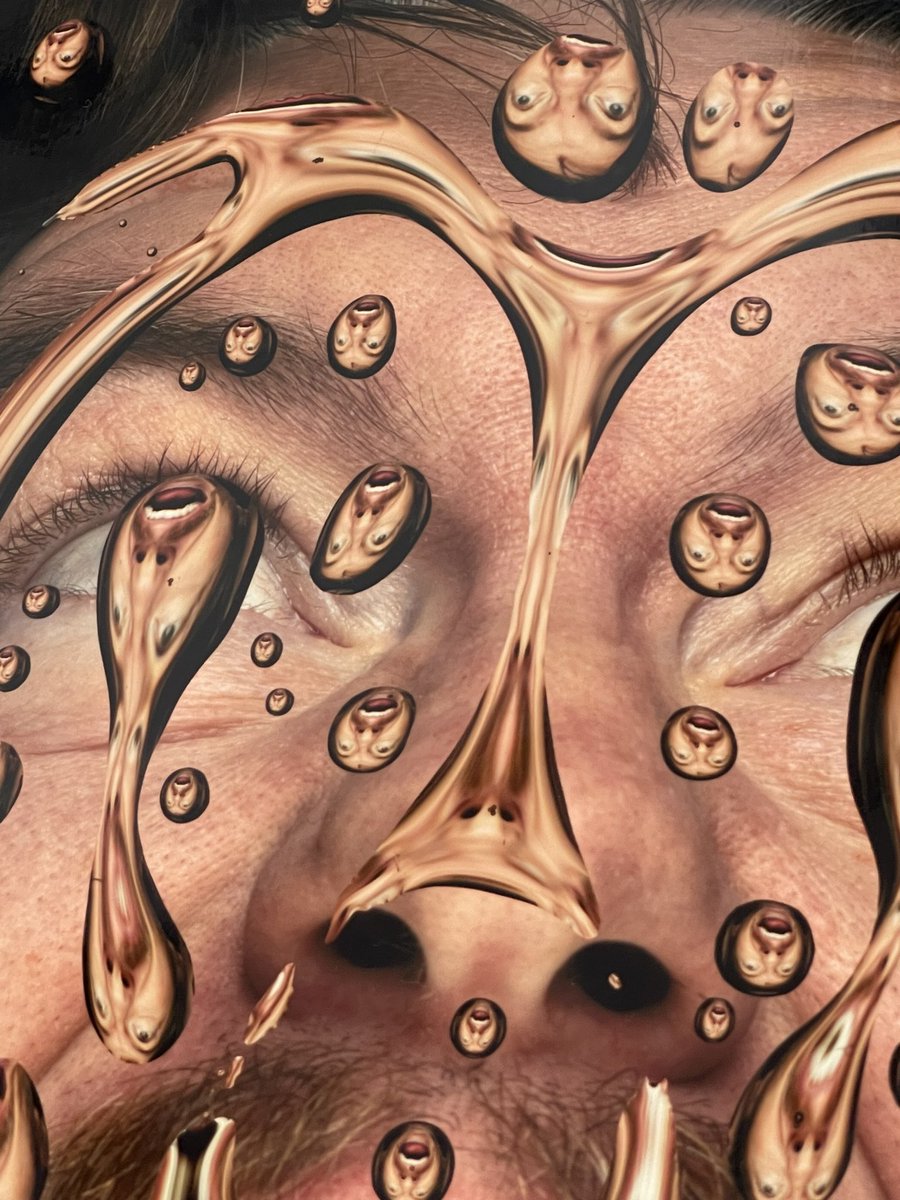 I had a visit from THE <a href="/rollinleonard/">Rollin Leonard</a> yesterday. He presented me with this beautiful print “Spit Web, Brett Cody Rogers, Droplet / Portrait 2021-2023” I’ve never seen myself like this, but I definitely feel like this sometimes :-) Thank you Rollin! Such a fucking honor! 💦🕸️