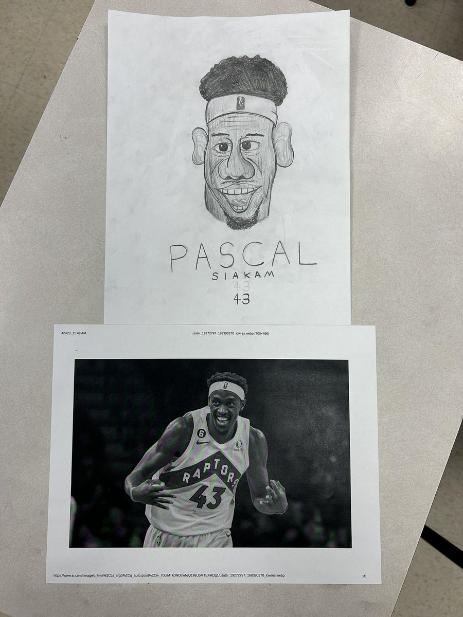 enseignanteJR's tweet photo. Amazing caricature drawings happening in art this week! @SawmillCreekES https://t.co/aVNmDJlXjj