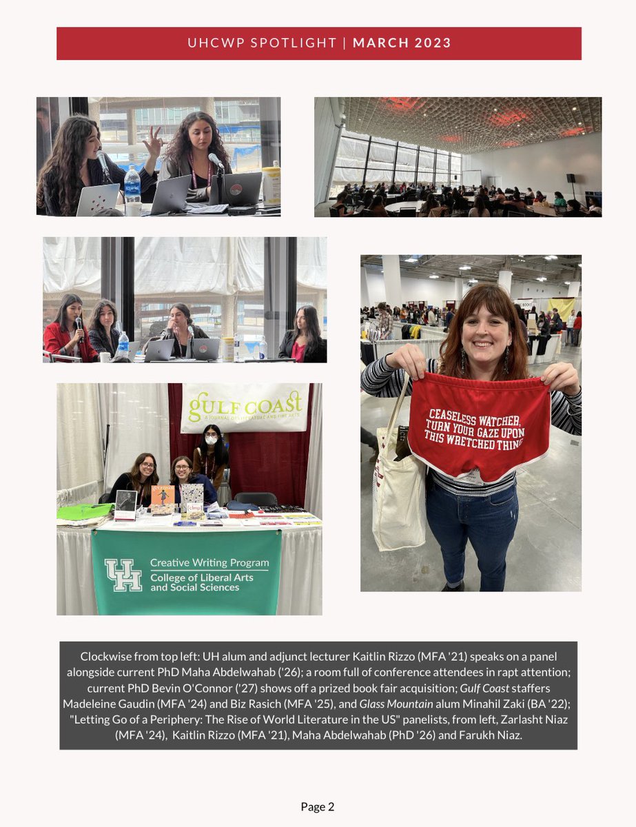 uhcwp's tweet image. Our new CWP Spotlight is live!! Take a peek to see what some of our UHCWPers got up to at #AWP23 in Seattle!