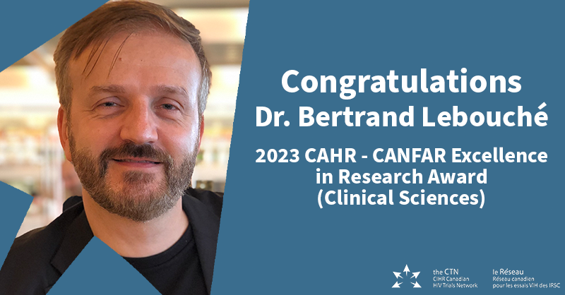 The CTN+ | Le Réseau+ (@cihr_ctn) on Twitter photo 👏🎉 Congratulations! 🎉👏
CTN Investigator Dr. <a href="/Blebthefrench/">Bertrand LEBOUCHE</a> (<a href="/cusm_muhc/">Centre universitaire de santé McGill</a>) has won the 2023 <a href="/CAHR_ACRV/">CAHR</a>-<a href="/CANFAR/">CANFAR</a> Excellence in Research Award within the clinical sciences category!
Learn more about Dr. Lebouché's CTN research here: hivnet.ubc.ca/our-investigat… 👏🎉 Congratulations! 🎉👏
CTN Investigator Dr. <a href="/Blebthefrench/">Bertrand LEBOUCHE</a> (<a href="/cusm_muhc/">Centre universitaire de santé McGill</a>) has won the 2023 <a href="/CAHR_ACRV/">CAHR</a>-<a href="/CANFAR/">CANFAR</a> Excellence in Research Award within the clinical sciences category!
Learn more about Dr. Lebouché's CTN research here: hivnet.ubc.ca/our-investigat…