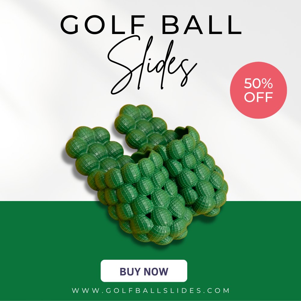 Tee up your style game with our Golf Ball Slides!⛳️👟Perfect for golf lovers or anyone who loves a unique and trendy shoe, these slides feature a fun and playful golf ball design.
Shop Now: golfballslides.com/products/golf-…
#golfballslides #slides #trendyshoes #casualstyle #summerfootwear