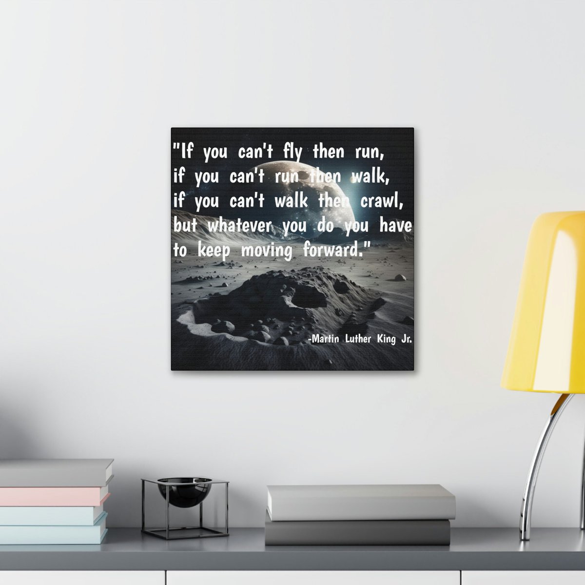 RetroReviveArt's tweet photo. Excited to share the latest addition to my #etsy shop: RetroRevive "Moonlit Motivation" Martin Luther King Jr. Motivational Quote Canvas Art https://t.co/BmkkXBGruA #printingprintmaking #moonart #inspirationalquotes #spaceart #earthandmoon #movingforward #motivationala https://t.co/TNSKxRkgdc