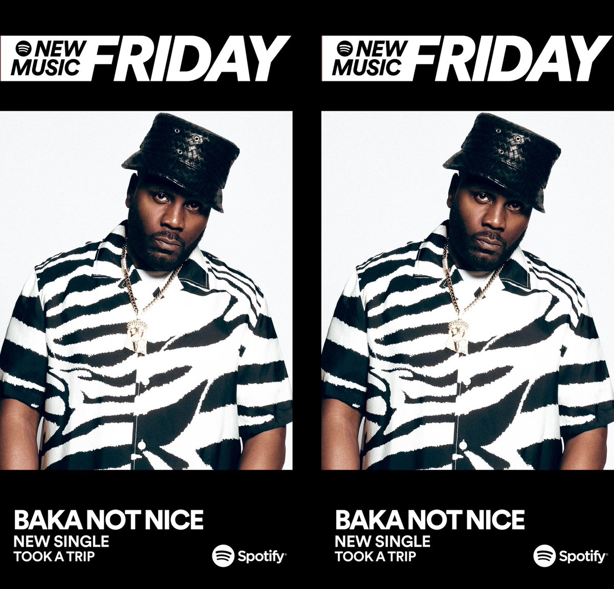Baka_Not_Nice's tweet photo. NEW MUSIC FRIDAY S/O @SpotifyUSA @spotifycanada #TOOKATRIP https://t.co/AHQamtHcos
