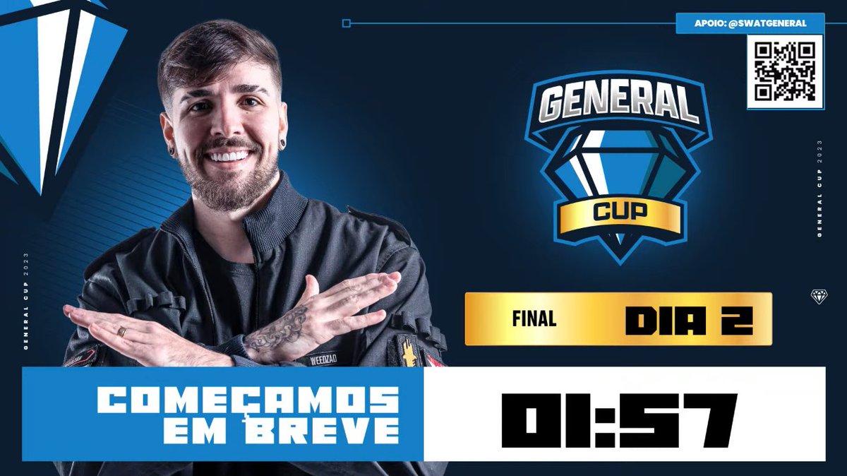 fluxogg's tweet photo. Já estamos começando o dia 2 de final da #GeneralCup, tropa! 🙅
Já chega soltando o #GoFluxo no chat. 🔥
📺 https://t.co/niEDTZF0Aw
#GoFluxo #SegueOFluxo https://t.co/EJ1AYm9uGK