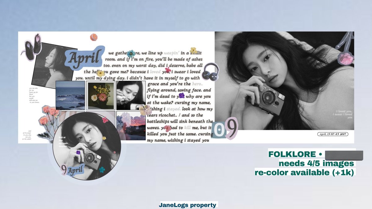 biandaabraham's tweet photo. Retweet tweet ini untuk mendapatkan layout 'FOLKLORE' dari @JaneLogs https://t.co/7GBlSXC0Np