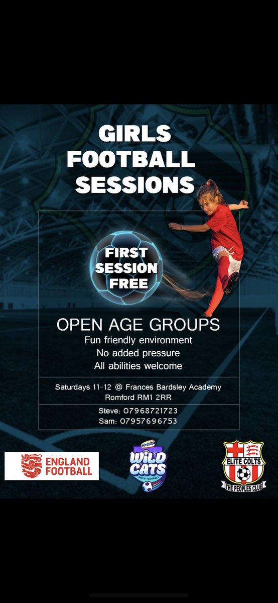 Elite colts new wildcats centre!  Romfords comunity club!