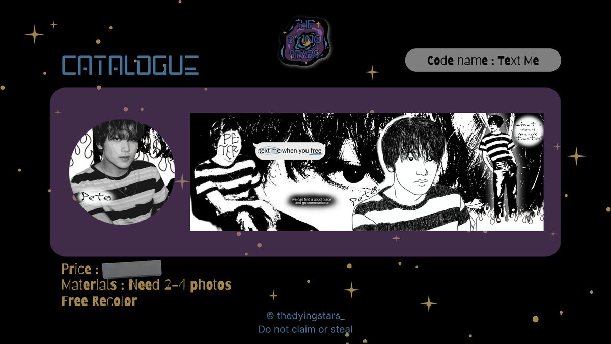 biandaabraham's tweet photo. Retweet tweet ini untuk mendapatkan layout 'TEXT ME' dari @thedyingstars_ https://t.co/gsQFhrfzrg