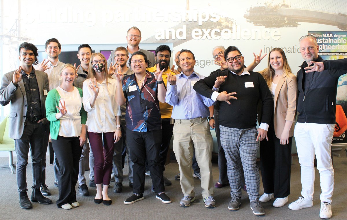 nrtasu's tweet photo. We held a key part of our hybrid #ASU #NRT #AnnualRetreat last Friday. We reviewed #NSFNRT updates, shared feedback on #posters, enjoyed a tasty lunch &amp; #trainee Julie Schuldt led a riveting #training session on #ServantLeadership in the #4thIR. Great to be with our NRT team! https://t.co/SHYcfc2nbo