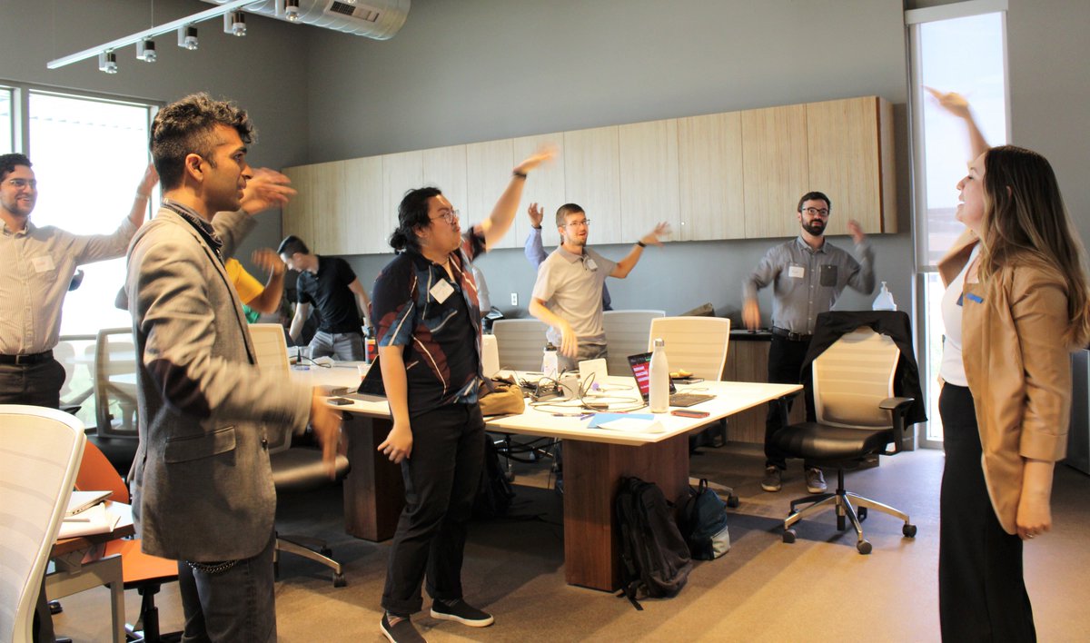 nrtasu's tweet photo. We held a key part of our hybrid #ASU #NRT #AnnualRetreat last Friday. We reviewed #NSFNRT updates, shared feedback on #posters, enjoyed a tasty lunch &amp; #trainee Julie Schuldt led a riveting #training session on #ServantLeadership in the #4thIR. Great to be with our NRT team! https://t.co/SHYcfc2nbo
