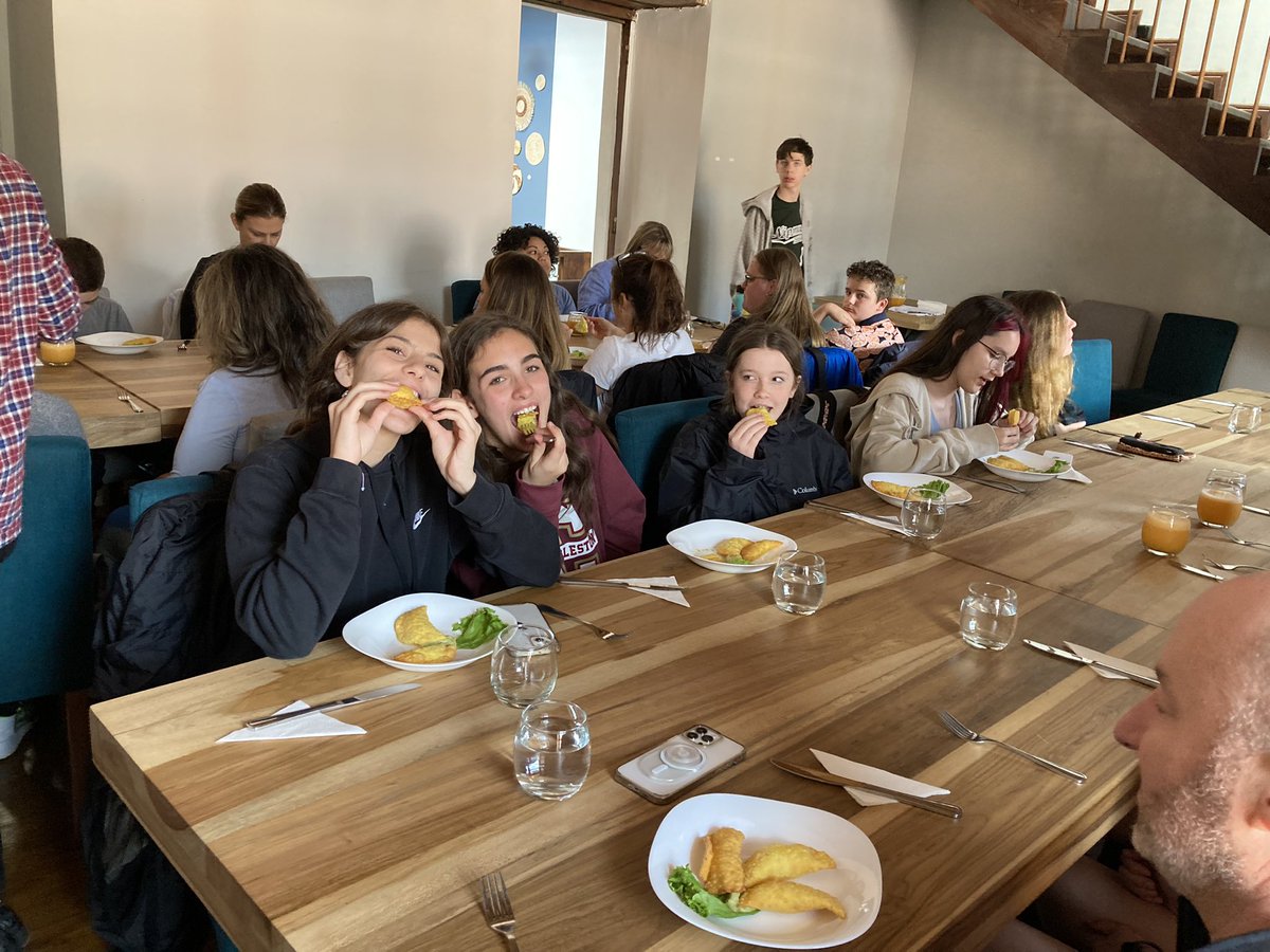 BC_Geo_9's tweet photo. Day 1 in Quito #Ecuador.  Visiting the equator museum, balancing a raw egg on a nail and eating lunch in the historic center, trying new foods and seeing the sights. @explorica @mursd https://t.co/FB6KRbczFS