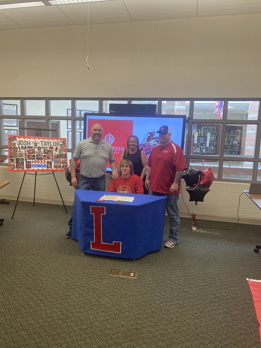 LWHSLancers's tweet photo. Thanks to everyone that came out to Josh’s signing celebration! Congratulations Josh! We are sure you will make Lancer Nation proud with your journey to Otterbein University! The Cardinals have landed a good one! Best of Luck! @OtterbeinSports  @lakewoodlocalsd @lakewoodlocalsd https://t.co/yhEB41mpRi