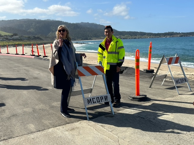 Thank you #Monterey and thank you to Supervisor Mary Adams for for opening up the section of Scenic in Carmel impacted by the recent storms.