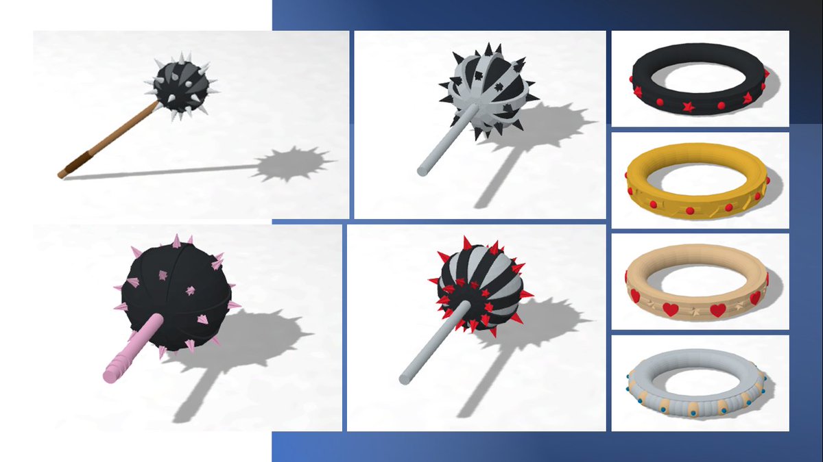 litomd's tweet image. Algunas de las primeras creaciones en el curso Diseñando en Código, usando #Codeblocks de @Tinkercad
Diseños parametrizables, se cambia una variable y cambia el diseño completo :o)