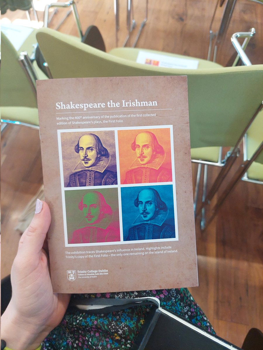 Had a great day at the 'Shakespeare the Irishman' symposium hosted by <a href="/Murphx/">Murphx</a>  at <a href="/TLRHub/">Trinity Long Room Hub</a> and <a href="/TCDEnglish/">TCD School of English</a> - many fantastic talks from scholars all around Ireland and Britain!