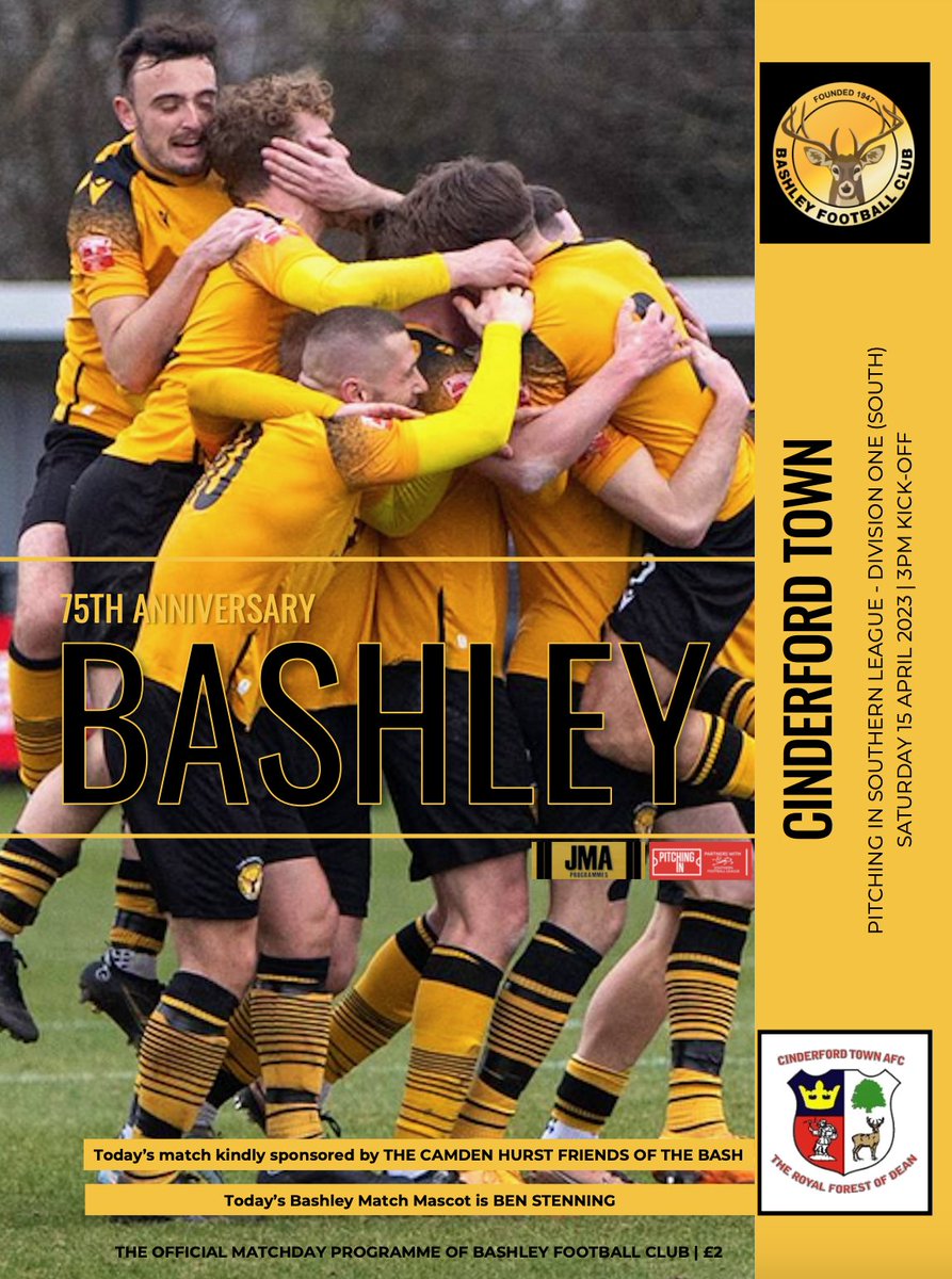 📕 MATCHDAY PROGRAMME 

Heading down to the GlenMex tomorrow?

Make sure to grab a £2 programme - thanks to Camden Hurst for sponsoring the game vs <a href="/Cinderford_Town/">Cinderford Town AFC</a> 🙌

#UpTheBash